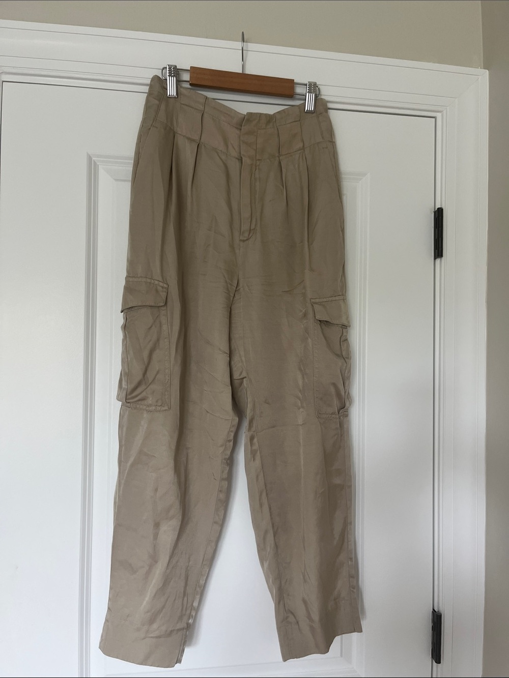 Banana Republic Khaki Cargo Ankle Pants